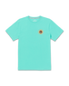 The Volcom Mens Schroff X Volcom T-Shirt in Dusty Aqua