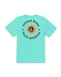 The Volcom Mens Schroff X Volcom T-Shirt in Dusty Aqua