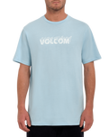 The Volcom Mens Firefight T-Shirt in Misty Blue