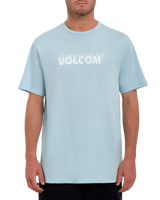 The Volcom Mens Firefight T-Shirt in Misty Blue