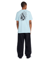 The Volcom Mens Firefight T-Shirt in Misty Blue