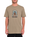 The Volcom Mens Sacred Stone T-Shirt in Teak