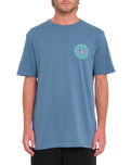 The Volcom Mens Easy Orbit T-Shirt in Blueberry