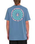 The Volcom Mens Easy Orbit T-Shirt in Blueberry