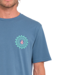 The Volcom Mens Easy Orbit T-Shirt in Blueberry