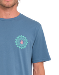 The Volcom Mens Easy Orbit T-Shirt in Blueberry