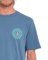 The Volcom Mens Easy Orbit T-Shirt in Blueberry