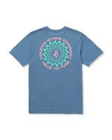 The Volcom Mens Easy Orbit T-Shirt in Blueberry