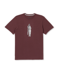 The Volcom Mens Held T-Shirt in Merlot