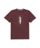 The Volcom Mens Held T-Shirt in Merlot