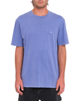 The Volcom Mens Solid Stone T-Shirt in Ballpoint Blue