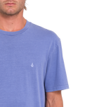 The Volcom Mens Solid Stone T-Shirt in Ballpoint Blue