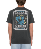 The Volcom Mens Saxy Cat T-Shirt in Stealth