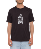 The Volcom Mens Lintell Mirror T-Shirt in Black