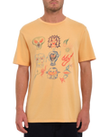 The Volcom Mens Sam Ryser T-Shirt in Flash Orange