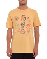 The Volcom Mens Sam Ryser T-Shirt in Flash Orange