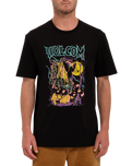 The Volcom Mens Max Sherman 2 T-Shirt in Black