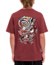 The Volcom Mens Lintell Classic T-Shirt in Merlot