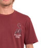 The Volcom Mens Lintell Classic T-Shirt in Merlot