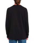 The Volcom Mens Sendstone Crew Long Sleeve T-Shirt in Black