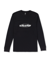 The Volcom Mens Sendstone Crew Long Sleeve T-Shirt in Black