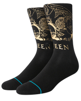 The Stance Mens Queen's Golden Socks in Black