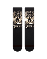 The Stance Mens Queen's Golden Socks in Black