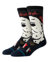 The Stance Mens Michael Myers Crew Socks in Navy