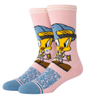 The Stance Mens Tweety Crew Socks in Pink