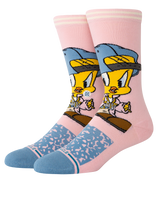 The Stance Mens Tweety Crew Socks in Pink