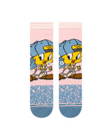 The Stance Mens Tweety Crew Socks in Pink