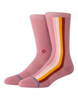 Camino Crew Socks in Dusty Rose