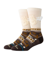 Have Eggnog Crew Socks in Dark Brown