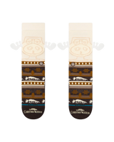 Have Eggnog Crew Socks in Dark Brown