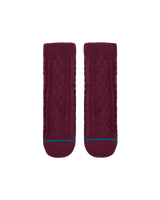 The Stance Mens Roasted Slipper Socks in Purple