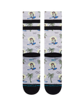 The Stance Mens Surfing Monkey Socks in Grey