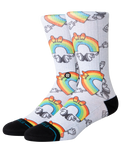 The Stance Mens Vibeon Crew Socks in Rainbow