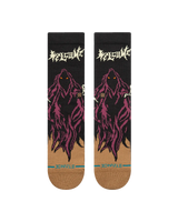 The Stance Mens Welcome Skelly Crew Socks in Black