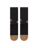 The Stance Mens Welcome Skelly Crew Socks in Black