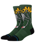 The Stance Mens Welcome Wilbur Crew Socks in Green