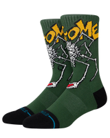 The Stance Mens Welcome Wilbur Crew Socks in Green
