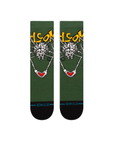 The Stance Mens Welcome Wilbur Crew Socks in Green