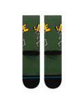 The Stance Mens Welcome Wilbur Crew Socks in Green