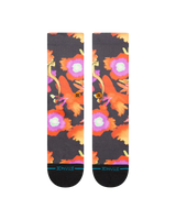 Watered Crew Socks in Black