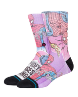 The Stance Mens Spidey Senses Socks in Magenta