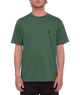 The Volcom Mens Circle Blanks T-Shirt in Fir Green