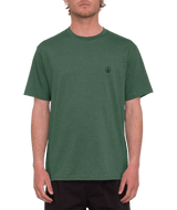 The Volcom Mens Circle Blanks T-Shirt in Fir Green