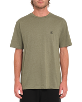 The Volcom Mens Circle Blanks T-Shirt in Wintermoss