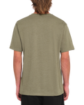 The Volcom Mens Circle Blanks T-Shirt in Wintermoss