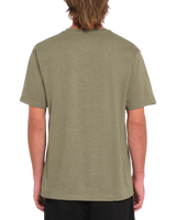 The Volcom Mens Circle Blanks T-Shirt in Wintermoss